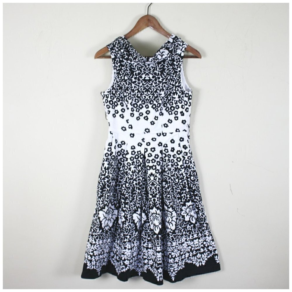 Morgan McFeeters Dress Black White Sleevel…